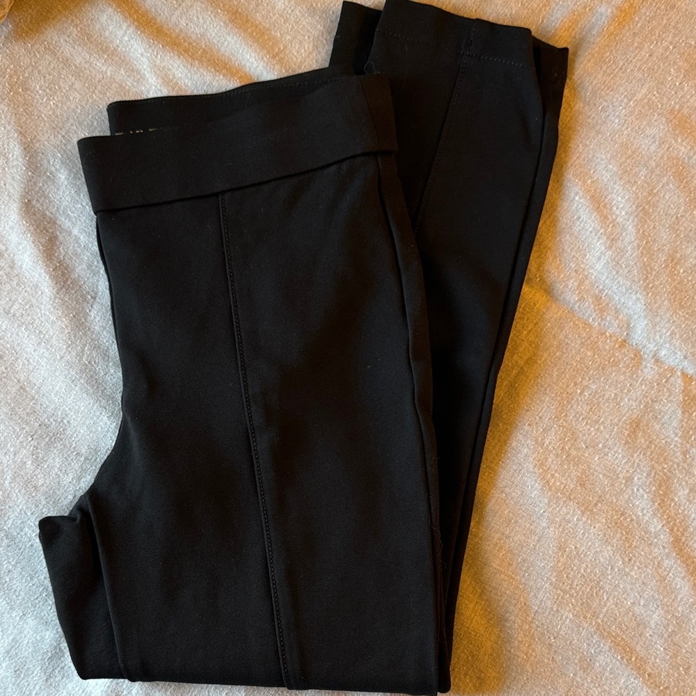 Anne Klein Classic Black Cropped Pants W Med
